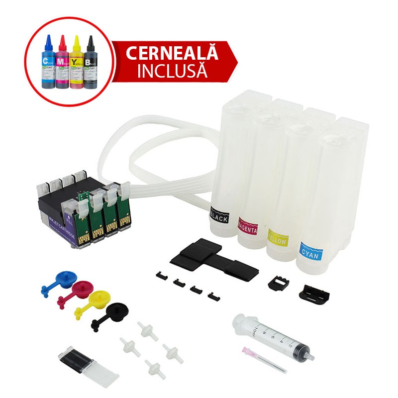 Sistem de alimentare continua ciss pentru EPSON SX420 SX425 SX430 fara cerneala - imagine 3